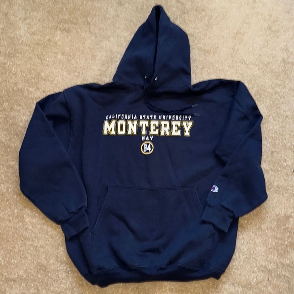 Men’s Champion hoodie, Cal State Monterey, EUC